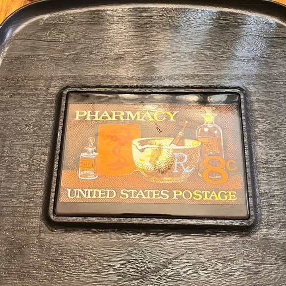 Westwood Thermo-Serv Serving Tray featuring the 1972 U.S Pharmacy Postage Stamp - Picture 10 of 12